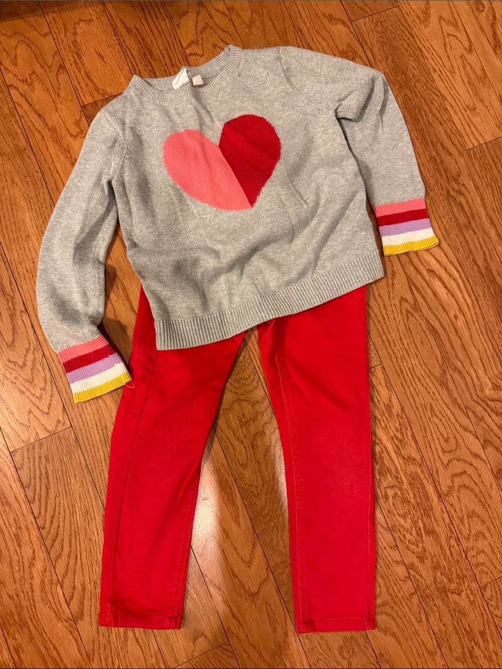GAP Girls Red Stretch Jeggings